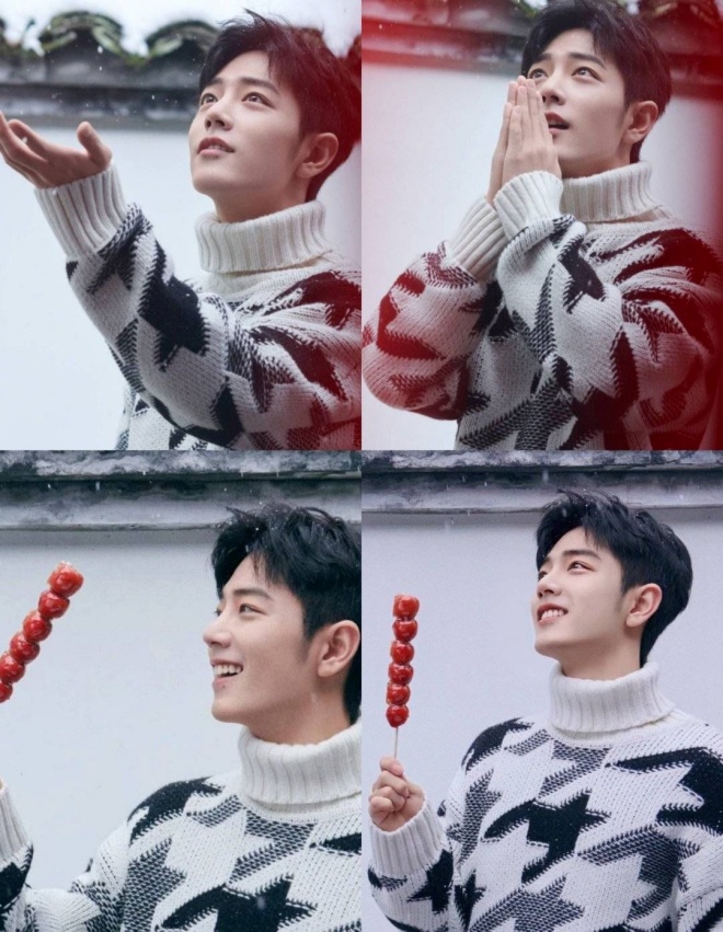 Tiêu Chiến khoe bộ ảnh ăn diện đơn giản đón xuân. Anh khoe góc nghiêng thần thánh với sống mũi cao. Tiêu Chiến giờ vẫn là tài tử được báo chí tung hô là diễn viên thực lực dù sau Trần Tình Lệnh, anh chàng chưa có tác phẩm ấn tượng hơn.