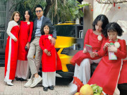 Giải trí - Du xuân ngày Tết, vợ chồng Hồng Đăng "nhỏ bé" khi đứng cạnh 2 ái nữ lớn phổng phao