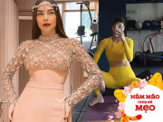 Làm đẹp - Chưa hết mùng, Hà Hồ đã làm chị em sốt vó, chăm tập bài lên cơ, dáng không chút "bánh chưng đè"
