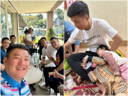 Làm mẹ - Trông con hộ vợ: Cường Đôla đưa Suchin đi tụ tập bạn bè, Bùi Tiến Dũng lên bàn nhậu vẫn một nách hai con