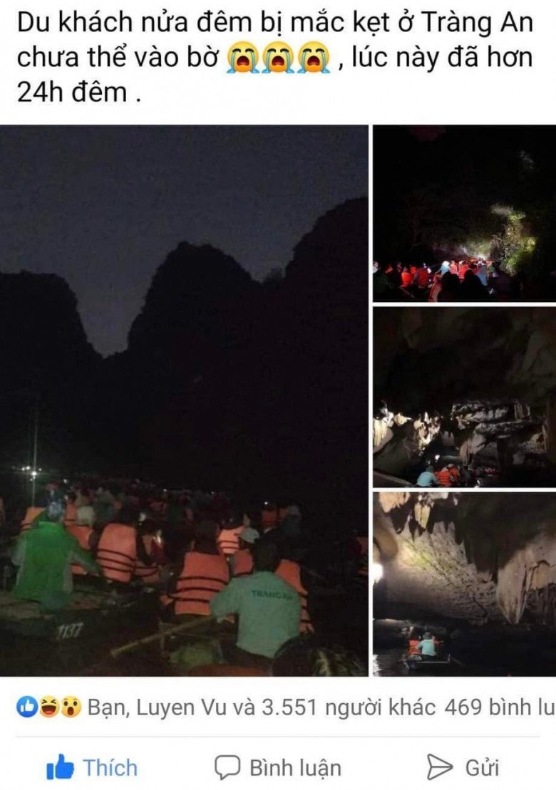 Thông tin đăng tải lên mạng xã hội.