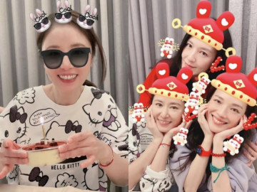 Lâm Tâm Như khoe ảnh đón sinh nhật bên Thư Kỳ, không thấy bóng dáng của Hoắc Kiến Hoa