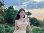 Thời trang - Người đẹp có hình xăm lớn nổi nhất siêu thị vì chiếc váy "như vẽ lên thân"