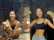 Thời trang - H'Hen Niê vào bếp mặc áo ngắn cũn, nhưng chiếc quần nhàu nhĩ cô diện mới đáng bàn