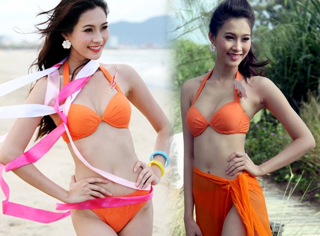 Đây là Hoa hậu Việt Nam hiếm khi mặc bikini, chỉ khoe nét quyến rũ bằng đầm cúp ngực, chuẩn dâu hào môn - 8