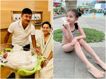 Con gái Hải Băng chào đời bị bà hỏi sao “xấu banh, không giống bố“ giờ 6 tuổi xinh xắn, da trắng ra dáng mẫu nhí
