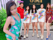 Làm đẹp - 3 cô con gái của Phương Lê lớn "nhanh như thổi", mũm mĩm nhưng chân dài miên man, bé út có dáng hoa hậu