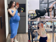 Bà bầu - Huấn luyện viên gym mang bầu đến ngày đi đẻ vẫn sở hữu body nóng bỏng “vạn người mê”