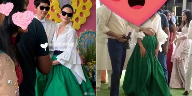 Katy lộ vòng 2 lùm lùm nhưng ít người để ý vì khi đó cô chưa được biết đến là người phụ nữ của Song Joong Ki.