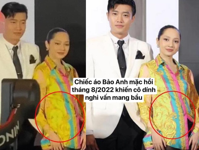 Tháng 8/2022, Bảo Anh vướng nghi vấn mang thai khi lộ phần bụng nhô cao bất thường.