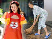 Thời trang - Hoa hậu cũng phải mặc đồ bộ, mang dép lê đi làm vườn, không tin cứ nhìn Nguyễn Trần Khánh Vân!