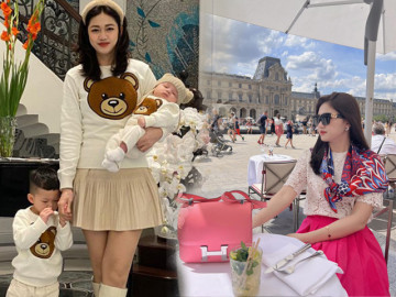 Hiếm hoi có nàng Hậu 1m81 từ chối thi quốc tế về làm dâu hào môn, giờ 1 nách 2 con vẫn mặc đồ toát mùi tiền