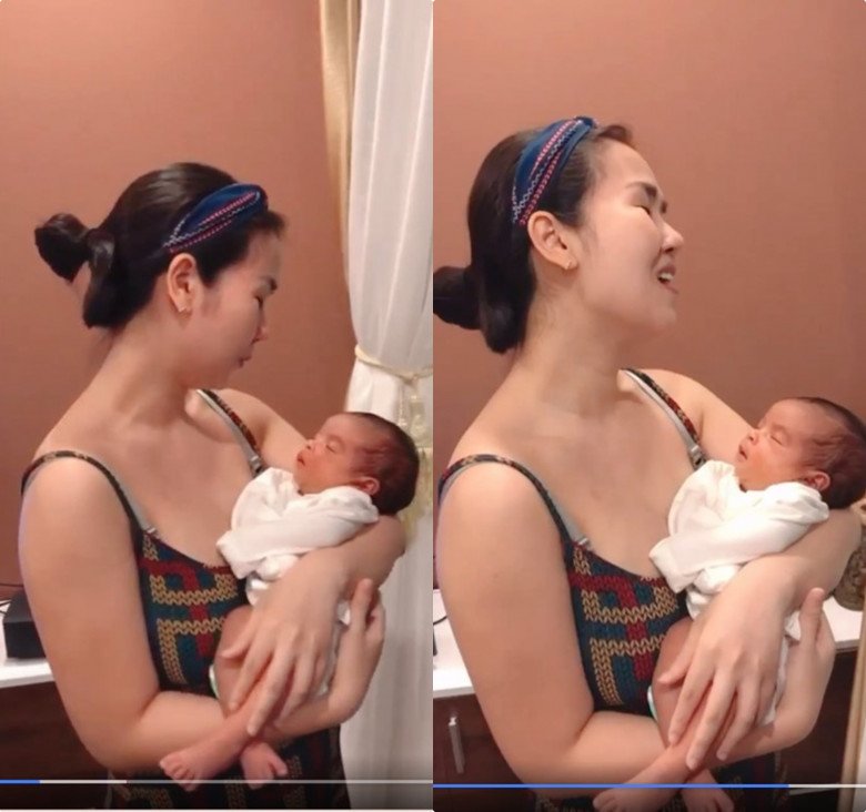 Người đẹp lúc mới sinh được 1 vài tháng cũng như nhiều chị em khác. Cô tăng cân đều, lượng mỡ phân bố cả tay, vai, mặt...