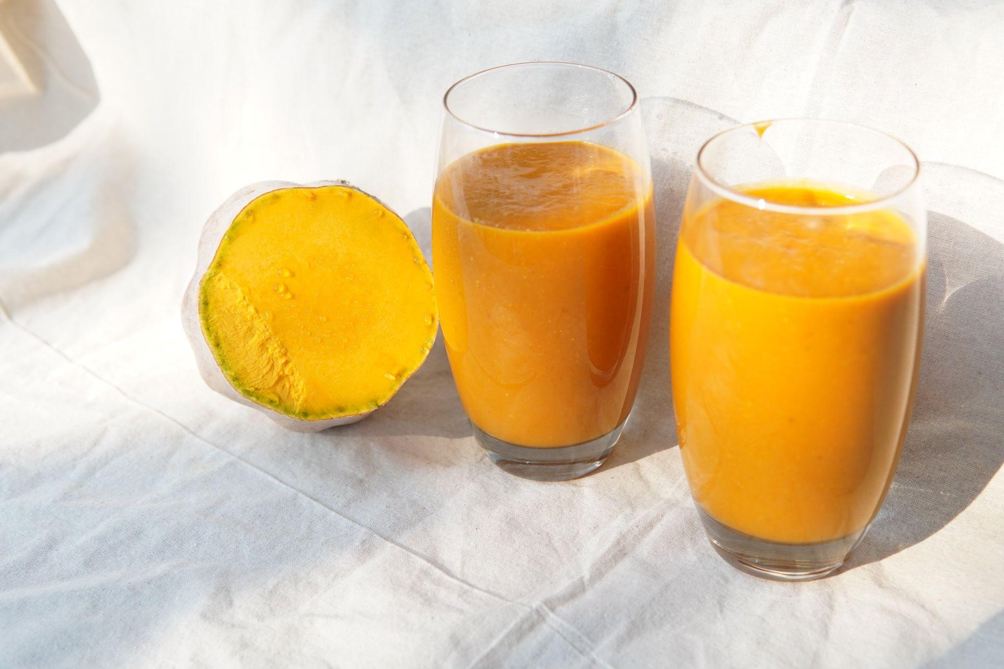 Sữa bí đỏ (quả bim)