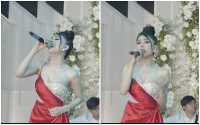Lâm Khánh Chi hát tại một đám cưới khiến nhiều người tò mò về giọng hát sau phẫu thuật dây thanh quản.