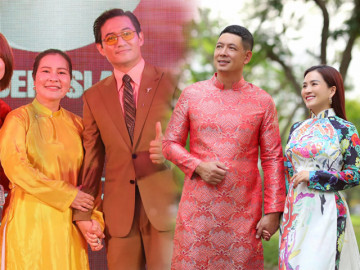 Chân dung hội bà xã hơn tuổi của quý ông Vbiz: Vợ Quý Bình đẹp phúc hậu, Khánh Thi hơn chồng 12 tuổi vẫn trẻ măng