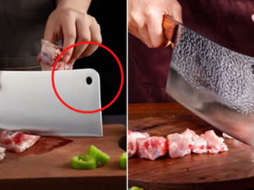 Bất ngờ với câu trả lời về lỗ tròn trên thân dao dùng để làm gì?