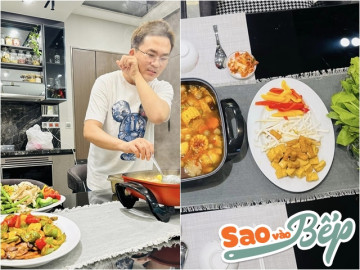 Cảnh vất vả nấu ăn đãi khách của MC giàu nhất Việt Nam thấy thương nhưng nhìn món ăn ai cũng thốt lên quá tuyệt