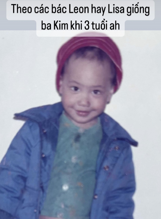 Unexpectedly, Kim Ly's childhood photo looks like amp;#34;copy amp;#34;  Leon, just looking at it, I knew that Ho Ha had suffered amp;#34;surrogacy amp;#34;  - first