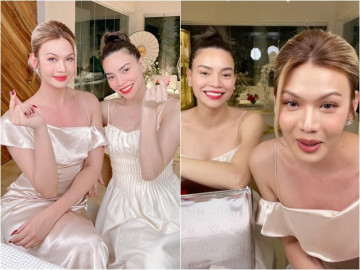 Hồ Ngọc Hà và Đào Bá Lộc rủ nhau đi ăn cưới, cậu học trò ngày nào giờ đẹp ngang ngửa cô giáo