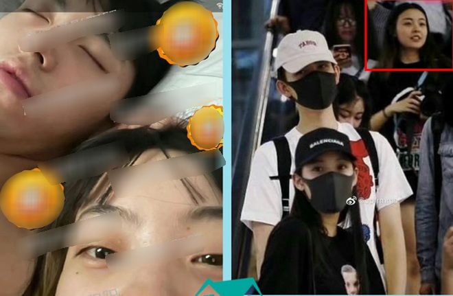 Cô gái dính nghi vấn với Trần Phi Vũ cũng có mặt tại sân bay cùng anh khi nam tài tử bận rộn đóng Bí quả.