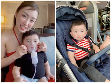 Sao Việt 24h: Sau trận ốm sọp hẳn đi, quý tử ngậm thìa vàng của Chi Bảo và vợ giàu vẫn đẹp trai mê mẩn