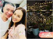 Vợ trẻ của Công Lý tỉ mỉ chăm sóc dù nhà đi thuê: Ban công chill như quán cafe, hoa tươi không thể thiếu