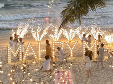 Phạm Quỳnh Anh lần đầu công bố toàn cảnh bức ảnh Marry Me đình đám, bạn trai quỳ gối cầu hôn như phim