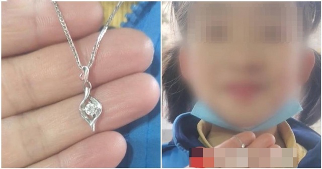 8-year-old daughter was given a diamond necklace of nearly 70 million on Valentine's Day, the mother has commendable actions - 1