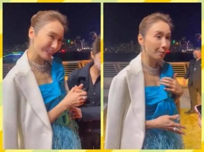 Lê Tư khi đi sự kiện lộ gương mặt có nếp nhăn và thân hình gầy guộc.