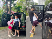 Yêu con - Con gái đại gia Quận 7 Đoàn Di Băng bị vệ sĩ bế thốc ép lên ô tô ngay trước cửa nhà