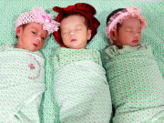 Bà bầu - Mổ đẻ thành công cho sản phụ sinh 3 tự nhiên cùng trứng hiếm gặp, 200.000 ca sinh mới có 1 ca