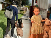 Thời trang - 2 tuổi đã đi học ở Mỹ, con gái Cường Đô La xúng xính áo quần như quý cô, trái ngược với 2 con Hà Hồ