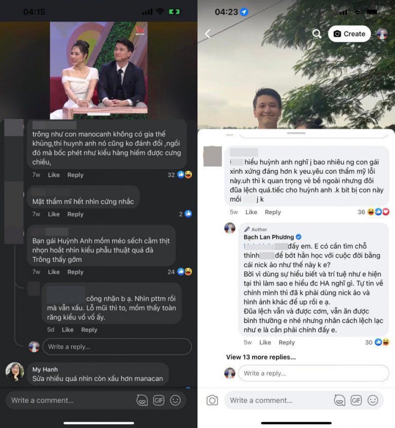 Khi công khai mối quan hệ với Huỳnh Anh, nữ MC Hà thành nhận không ít ý kiến trái chiều về ngoại hình.