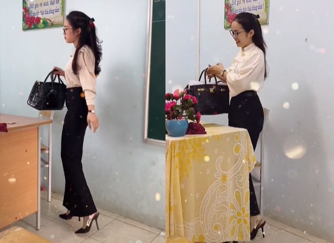 Cô giáo Bắc Ninh lương tháng 3 triệu, đi dạy vẫn amp;#34;lên đồamp;#34; như diễn viên: Mặc đẹp để tự tin đứng giảng bài - 3