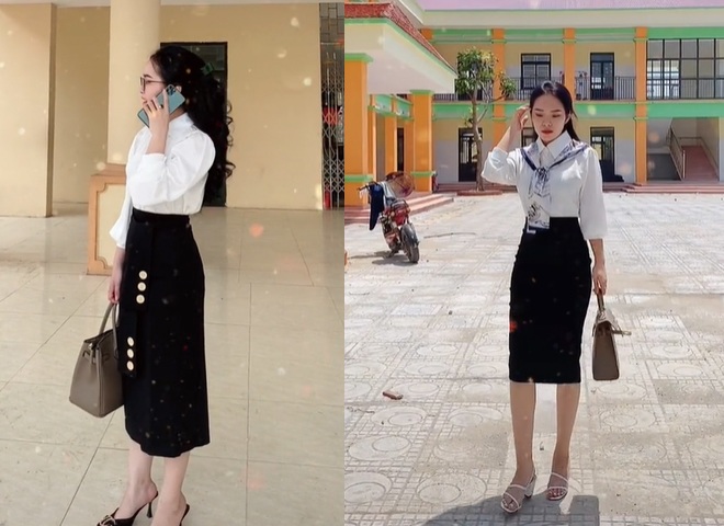 Cô giáo Bắc Ninh lương tháng 3 triệu, đi dạy vẫn amp;#34;lên đồamp;#34; như diễn viên: Mặc đẹp để tự tin đứng giảng bài - 1