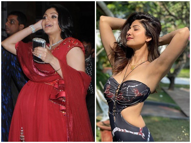 Khi mang thai, Shilpa Shetty tăng cân nhanh chóng, sau đó cô đã quyết tâm giảm cân lấy lại vóc dáng như xưa.