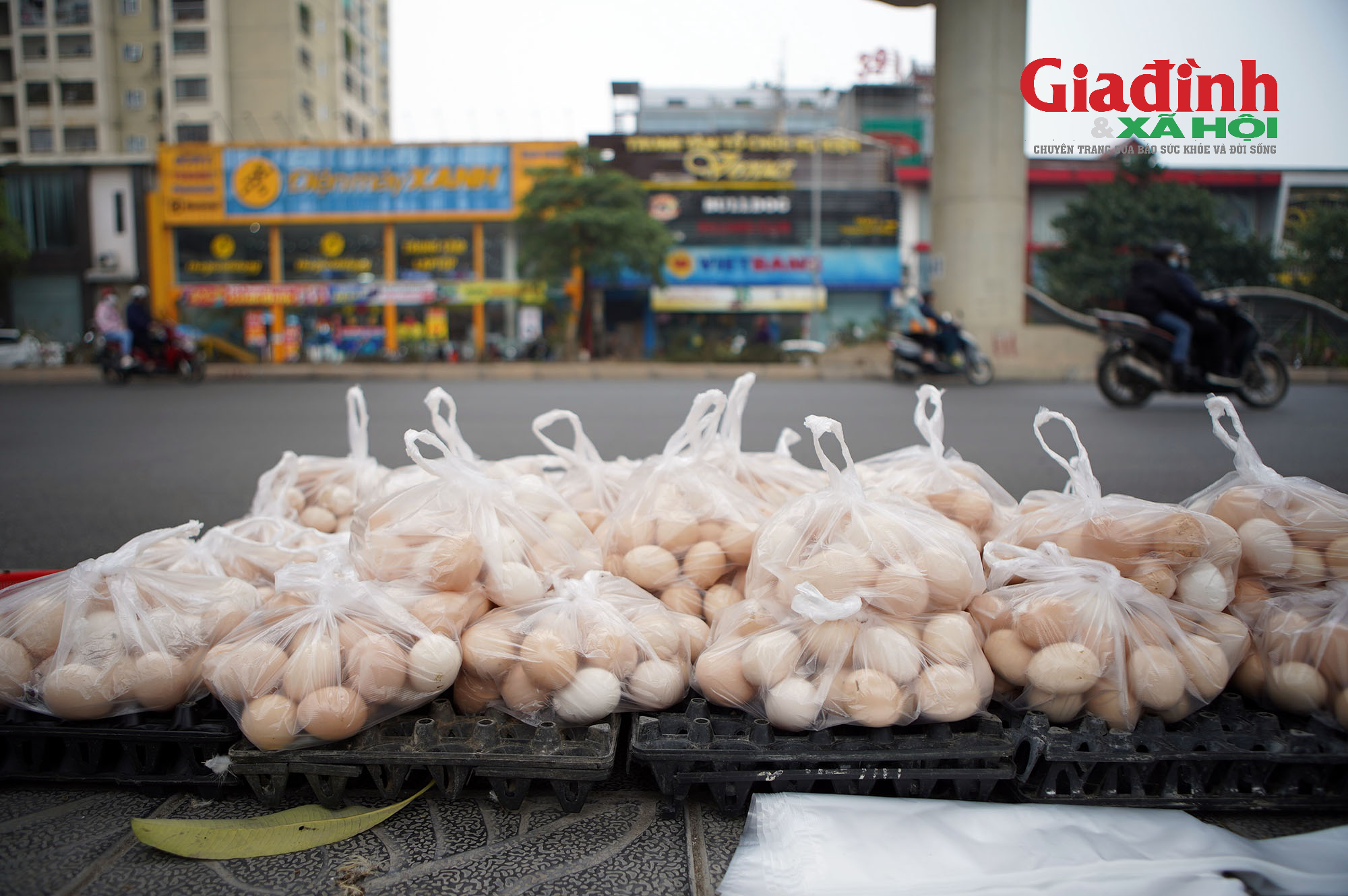 Theo người bán, việc bán trứng giải cứu là bất đắc dĩ. Bởi sau Tết, hoạt động tiêu thụ trứng giảm, trong khi các trang trại nuôi gà ở xã Liên Châu sản xuất liên tục, dẫn đến cung vượt cầu.