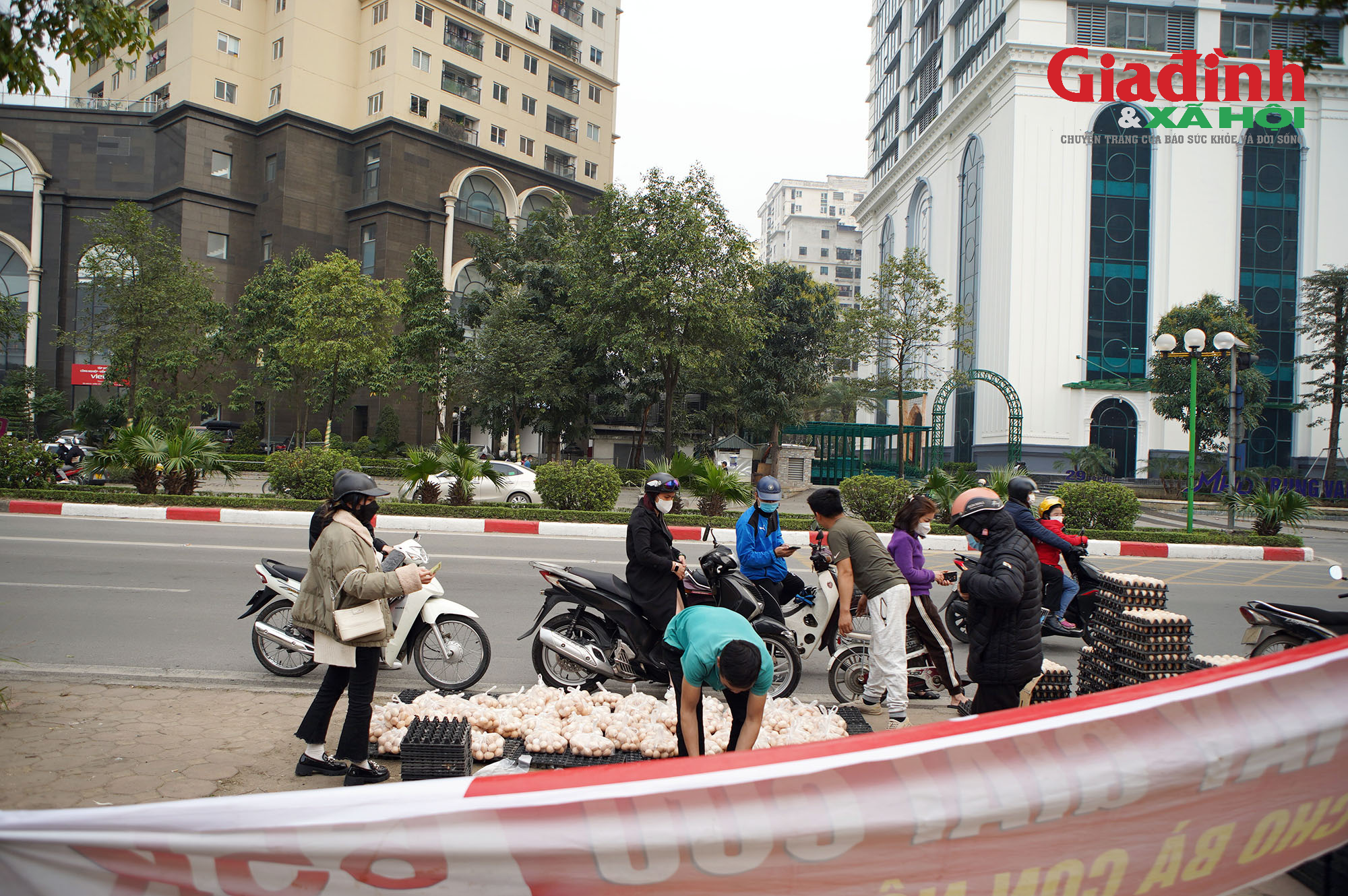Liên quan đến thông tin này, cùng ngày, trao đổi với phóng viên, ông Bùi Văn Sáng - Chủ tịch UBND huyện Thanh Oai cho biết việc treo băng rôn kêu gọi giải cứu trứng gà, vịt cho người dân xã Liên Châu là không đúng sự thật.