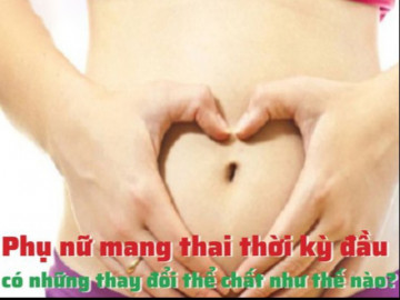 Phụ nữ mang thai thời kỳ đầu có những thay đổi thể chất như thế nào?