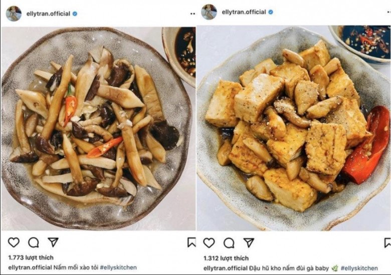 Lý do khiến Elly Trần trở thành bà mẹ 2 con đẹp không đối thủ là bởi cô luôn chọn chế độ ăn uống lành mạnh. Cô thường xuyên đăng tải những bữa ăn thanh đạm của mình trên trang cá nhân. 