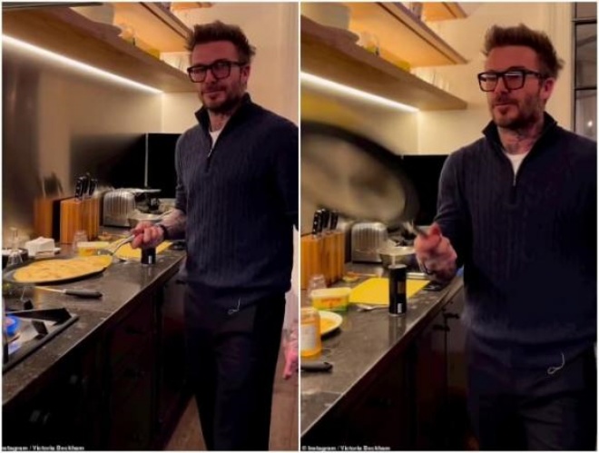 Beckham cũng mới lật bánh cách đây không lâu.