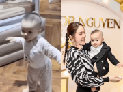 Giải trí - Khoe bước chân đầu đời của quý tử khi tròn 15 tháng tuổi, Bảo Thy tâm sự lý do con chậm đi