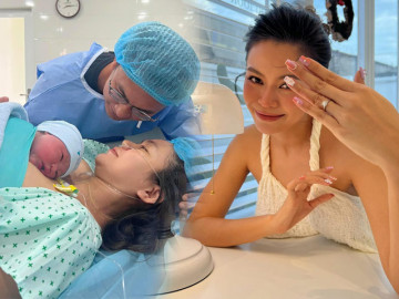 Vừa "vượt cạn", Á hậu 1m78 đã vội khoe mặt mộc, nhan sắc làm ai cũng "trông mòn con mắt"