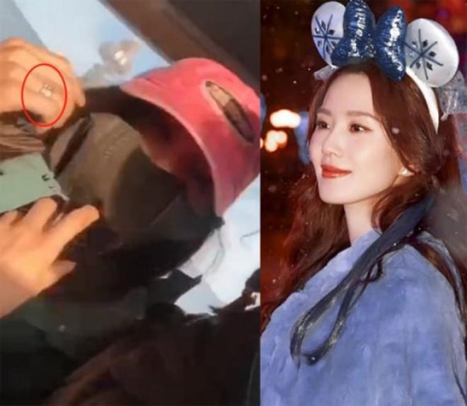 Chị đẹp còn đeo nhẫn ngón áp út chứng tỏ hôn nhân của cô vẫn ổn.