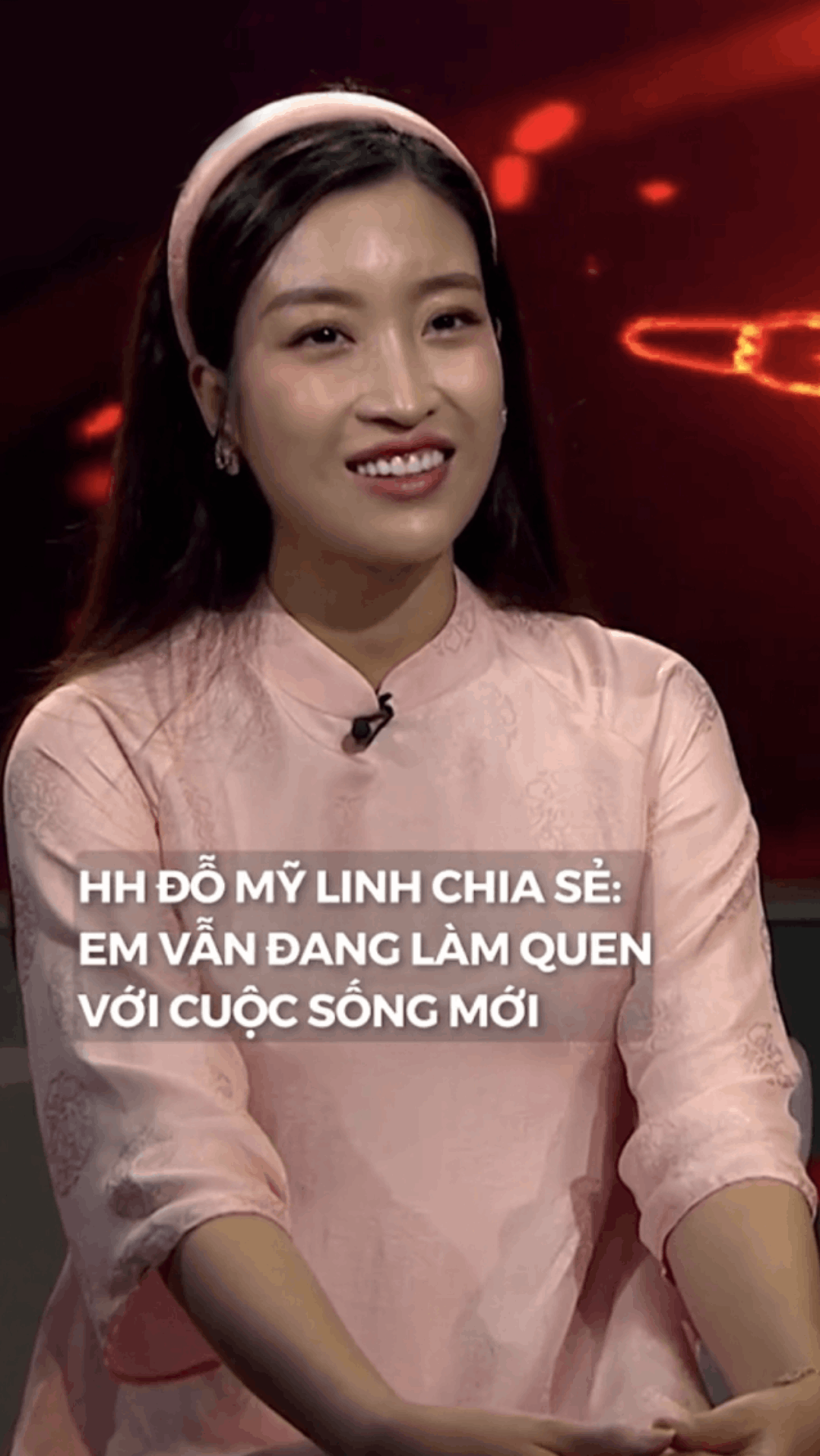 Cô cho biết mình vẫn đang tập quen với môi trường mới.