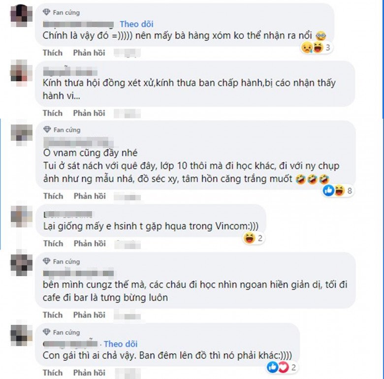 Bên dưới bài đăng, CĐM được dịp bàn tán xôn xao trước màn dậy thì chỉ trong tích tắc này. Nhiều người cho rằng, ở Việt Nam, giới học sinh bây giờ cũng gây bất ngờ chẳng kém.