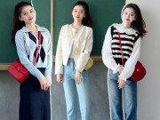 Thời trang - Không hở hang, cô giáo hotgirl đi dạy chỉ mặc quần jeans, tôn dáng cao gầy như người mẫu