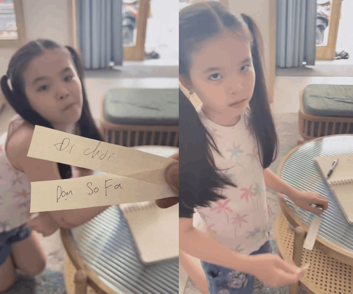 Vòng cuối cùng có lá phiếu đi chơi, cô bé vẫn trượt vào ô dọn sofa.