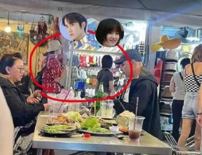 Hình ảnh được cho là cặp đôi hẹn hò tại Thái Lan.